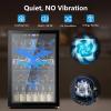 imageWine Cooler Refrigerator 37 Bottle Freestanding Cabinet Wine Cellars Wine Fridge with Glass Door 145 Can Beverage Refrigerator for Home Use Protecting Your Reds and WhitesBlack
