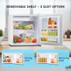 imageWine Cooler Refrigerator 37 Bottle Freestanding Cabinet Wine Cellars Wine Fridge with Glass Door 145 Can Beverage Refrigerator for Home Use Protecting Your Reds and WhitesWhite