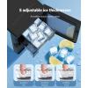 image16quot Large Cube Ice Maker CountertopProduces 9 Crystal Clear Cubic Ice per Hour24H TimerPortable SelfCleaning Ice Maker for WhiskeyCocktailsand Iced BeveragesETL ListedBlackBlack