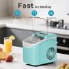 imageCountertop Ice Maker  8 Bullet Ice 6 Mins 265lbs24Hrs  SelfCleaning Portable ampamp Adjustable Size with Touch Display