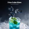 imageCrescent Ice Maker Countertop 28Lbs24H Ice Production 16 Cubes in 6 Mins Portable Countertop Ice Maker Machine with SelfCleaning for Home ampamp Kitchen BlackBlack