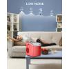 imageIce Maker Countertop Efficient Easy Carry Ice Machine SelfCleaning Ice Maker with Ice Scoop ampamp Basket 9pcs 8mins 266Lbs Per Day for HomeOfficeKitchenGreenMatte Red