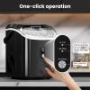 imageNugget Countertop Ice Maker34lbs24HPebble Ice Maker Machine with HandleSelfCleaning FunctionPellet Ice Maker for HomeKitchenOfficeBlackDark Black