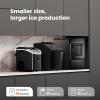 imageNugget Countertop Ice Maker34lbs24HPebble Ice Maker Machine with HandleSelfCleaning FunctionPellet Ice Maker for HomeKitchenOfficeBlackDark Black