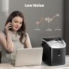 imageNugget Countertop Ice Maker34lbs24HPebble Ice Maker Machine with HandleSelfCleaning FunctionPellet Ice Maker for HomeKitchenOfficeBlackDark Black