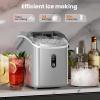imageNugget Countertop Ice Maker34lbs24HPebble Ice Maker Machine with HandleSelfCleaning FunctionPellet Ice Maker for HomeKitchenOfficeBlackDark Gray