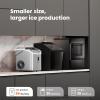 imageNugget Countertop Ice Maker34lbs24HPebble Ice Maker Machine with HandleSelfCleaning FunctionPellet Ice Maker for HomeKitchenOfficeBlackDark Gray