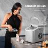 imageNugget Countertop Ice Maker34lbs24HPebble Ice Maker Machine with HandleSelfCleaning FunctionPellet Ice Maker for HomeKitchenOfficeBlackGrey