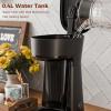 imageSingle Serve Drip Coffee Maker with Travel Mug OneTouch Operation Fast Brew Compact Small Coffee Maker with Removable FilterIdeal for Home Office or On the GoBlackTravel Cup Coffee Maker