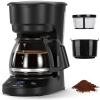 imageCompact 5Cup Programmable Drip Coffee Maker  the essential coffee machine with Digital Clock 24hour Timer Auto ShutOff and a Removable Filter Basket for Home ampamp Office