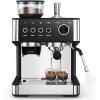 imageEspresso Machine with Grinder 20 Bar Expresso Coffee Machines with Milk Frother Steam Wand Professional Espresso Maker with Removable Water Tank Cappuccino ampamp Latte Machine for Home