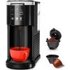 imageSingle Serve Coffee Maker 2 in 1 Coffee Machine for KCup ampamp Ground Coffee 6 to 14oz Brew Sizes Selfcleaning Pod Coffee Makers with 40oz Removable Water Reservoir LCD Screen BlackBlack