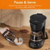 imageCompact 5Cup Coffee Maker Featuring BrewPause Technology a Permanent Filter and Simple OneTouch Operation Enjoy Auto KeepWarm Coffee Perfect for HomeOfficeOutsideBlackSmartBrew