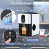 imagePortable Nugget Ice Maker Countertop SelfDispensing Pebble Ice Maker 44 lbsDay Soft Chewable Pellet Ice Machine for Home Kitchen Bar Single Button Operation Compact Design Ice Making MachineSilver