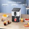 imagePortable Nugget Ice Maker Countertop SelfDispensing Pebble Ice Maker 44 lbsDay Soft Chewable Pellet Ice Machine for Home Kitchen Bar Single Button Operation Compact Design Ice Making MachineSilver