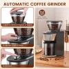 imageAutomatic Coffee Grinder Electric Burr OneTouch Grinder with 35 Grind Settings for DripEspressoPourOverColdBrew 212 Cup Dose Selection Coffee Grinders for HomeOffice