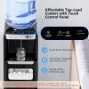 imageWater Dispenser with Ice Maker Function Top Loading Hot and Cold Water Cooler for 5 Gallon Bottle  Includes Child Safety Lock  Water Machine for Home Office Garage  BlackBlack