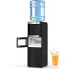 imageWater Dispenser with Ice Maker Function Top Loading Hot and Cold Water Cooler for 5 Gallon Bottle  Includes Child Safety Lock  Water Machine for Home Office Garage  BlackBlack