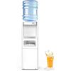 imageWater Dispenser with Ice Maker Function Top Loading Hot and Cold Water Cooler for 5 Gallon Bottle  Includes Child Safety Lock  Water Machine for Home Office Garage  BlackWhite