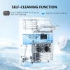 imageCommercial Ice Maker MachineMoonShaped Ice100lbs24H Under Counter ice MachineFreestanding Ice MakerIce Thickness ControlStainless Steel Ice Makers for HomeBarCafe and OfficesBLACK