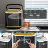 imageCountertop Ice Maker Machine Portable Compact Small Bullet Ice Maker with Self Cleaning Function Makes 9 Cubes in 6 Minutes Up to 26lbs in 24 Hours Ideal for Camping Dorm Home Outdoor UseBlack