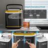 imageIce Maker Machine Countertop Portable Compact Small Bullet Ice Maker with Self Cleaning9 Cubes in 6 Mins26lbs in 24Hrs for Home and KitchenBlackBlack