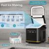 imageIce Maker Machine Countertop Portable Compact Small Bullet Ice Maker with Self Cleaning9 Cubes in 6 Mins26lbs in 24Hrs for Home and KitchenBlackBlack
