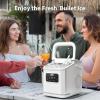 imageIce Maker Machine Countertop Portable Compact Small Bullet Ice Maker with Self Cleaning9 Cubes in 6 Mins26lbs in 24Hrs for Home and KitchenBlackWhite with Digital Screen