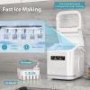 imageIce Maker Machine Countertop Portable Compact Small Bullet Ice Maker with Self Cleaning9 Cubes in 6 Mins26lbs in 24Hrs for Home and KitchenBlackWhite