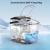 imageIce Makers Countertop Compact Size with Handle 26lbs in 24Hrs AutoCleaning Portable Ice Machine with Basket and Scoop 9 Ice Cubes Ready in 8 Mins Ice Maker Quiet Operation for Home Camping