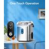 imageNugget Ice Maker Countertop  Pebble Ice Maker with SelfCleaning Ready in 6 Mins 35lbsDay Portable Sonic Ice Machine with Handle Basket ampamp Scoop for Home Kitchen RV Outdoor BlackSilver