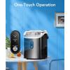 imageNugget Ice Maker Countertop  Pebble Ice Maker with SelfCleaning Ready in 6 Mins 35lbsDay Portable Sonic Ice Machine with Handle Basket ampamp Scoop for Home Kitchen RV Outdoor BlackBlack