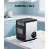 imageNugget Ice Maker Countertop Chewable Pellet Ice Machine with Handle 44lbs Per Day Portable Ice Makers AutoCleaning Ice Machine with Basket and Scoop for HomePartyRVCamping Silver441lbsDAY