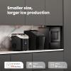 imageNugget Ice Maker Countertop34lbs24HPortable Pebble Ice Maker Machine with HandleOneClick OperationPellet Ice Maker for HomeOfficeBlack