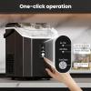 imageNugget Ice Maker Countertop34lbs24HPortable Pebble Ice Maker Machine with HandleOneClick OperationPellet Ice Maker for HomeOfficeBlack