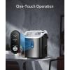 imageNugget Ice Makers Countertop Pellet Ice Maker Machine with Soft Chewable Ice 34lbsDay OneClick Operation Pebble Ice Maker Countertop with SelfCleaning for HomeOfficeRVCampingNugget Ice BLACK