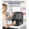 imagePortable Nugget Ice Maker Countertop SelfDispensing Pebble Ice Maker 44 lbsDay Soft Chewable Pellet Ice Machine for Home Kitchen Bar Single Button Operation Compact Design Ice Making MachineUpgrade Black