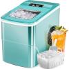imageIce Makers Countertop with 2 Sizes Bullet Ice26lbs24hrs9 Cubes Ready in 6 MinsPortable Ice Machine with SelfCleaning for HomeKitchenOfficeBarPartyGreen