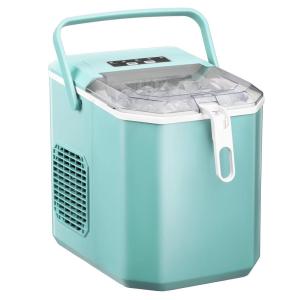 imageNugget Ice Maker Countertop 35Lbs24H Stainless Steel Nugget Ice Maker Portable with SlefCleaningwith Ice BasketScoop for HomeOfficeBarGreen
