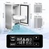 imageNugget Ice Machine Commercial Undercounter Nugget Ice Maker66LbsDayBuiltin Freestanding Stainless Steel SelfCleaning ampamp 24H Timer Ice Machine for BusinessBar