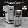 imageEspresso Machine 20 Bar Compact Espresso Coffee Machine with Steam Milk Frother ampamp 47oz Removable Water Tank Hot Water Function for Home Cappuccino Latte