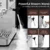 imageEspresso Machine 20 Bar Compact Espresso Coffee Machine with Steam Milk Frother ampamp 47oz Removable Water Tank Hot Water Function for Home Cappuccino Latte