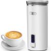 imageMilk Frother 6in1 Electric Milk Steamer 85oz250ml Automatic Warm and Cold Foam Maker and Milk Warmer for Latte Cappuccinos Macchiato From the Makers of Instant 400W BlackWhite