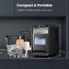 image:imageElectactic Crescent Luna Ice Maker Countertop  28Lbs24H 16 Cubes in 6 Mins Adjustable Thickness AutoClean amp Smart Reminders 18L Portable Ice Machine for Home Kitchen Office RV