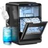 image:imageElectactic Crescent Luna Ice Maker Countertop  28Lbs24H 16 Cubes in 6 Mins Adjustable Thickness AutoClean amp Smart Reminders 18L Portable Ice Machine for Home Kitchen Office RV
