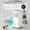 image:imagePortable Air Conditioner 8000 BTU ASHRAE 3in1 Mode AC Cools Up to 350 Sq Ft LED Display amp Remote Control 24H Timer AC Unit with Window Kits for BedroomDormOfficeWhite8000 BTU with 24H Timer