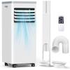 image:imagePortable Air Conditioner 8000 BTU ASHRAE 3in1 Mode AC Cools Up to 350 Sq Ft LED Display amp Remote Control 24H Timer AC Unit with Window Kits for BedroomDormOfficeWhite10000 BTU with Auto Shutoff