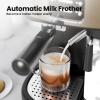 image:imageEspresso and Cappuccino Machine 20Bar Latte Machine with Automatic Milk Frother 3 in 1 Professional SemiAutomatic Espresso Maker with Dual Heating System amp Capsule Compatible