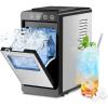 image:imageCountertop Ice Maker  26Lbs24H 8 Cubes in 6 Mins 12L Top Water Tank 2 Sizes Bullet Ice AutoClean amp LED Light Portable for Home Office Party