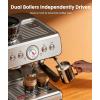 image:image20 Bar Espresso Machine with Grinder amp Milk Frother Steam Wand 58mm Stainless Steel Coffee Maker Expresso Coffee machines for Home and Caf Use Perfect for Cappuccino and LatteStainless SteelDual Boiler